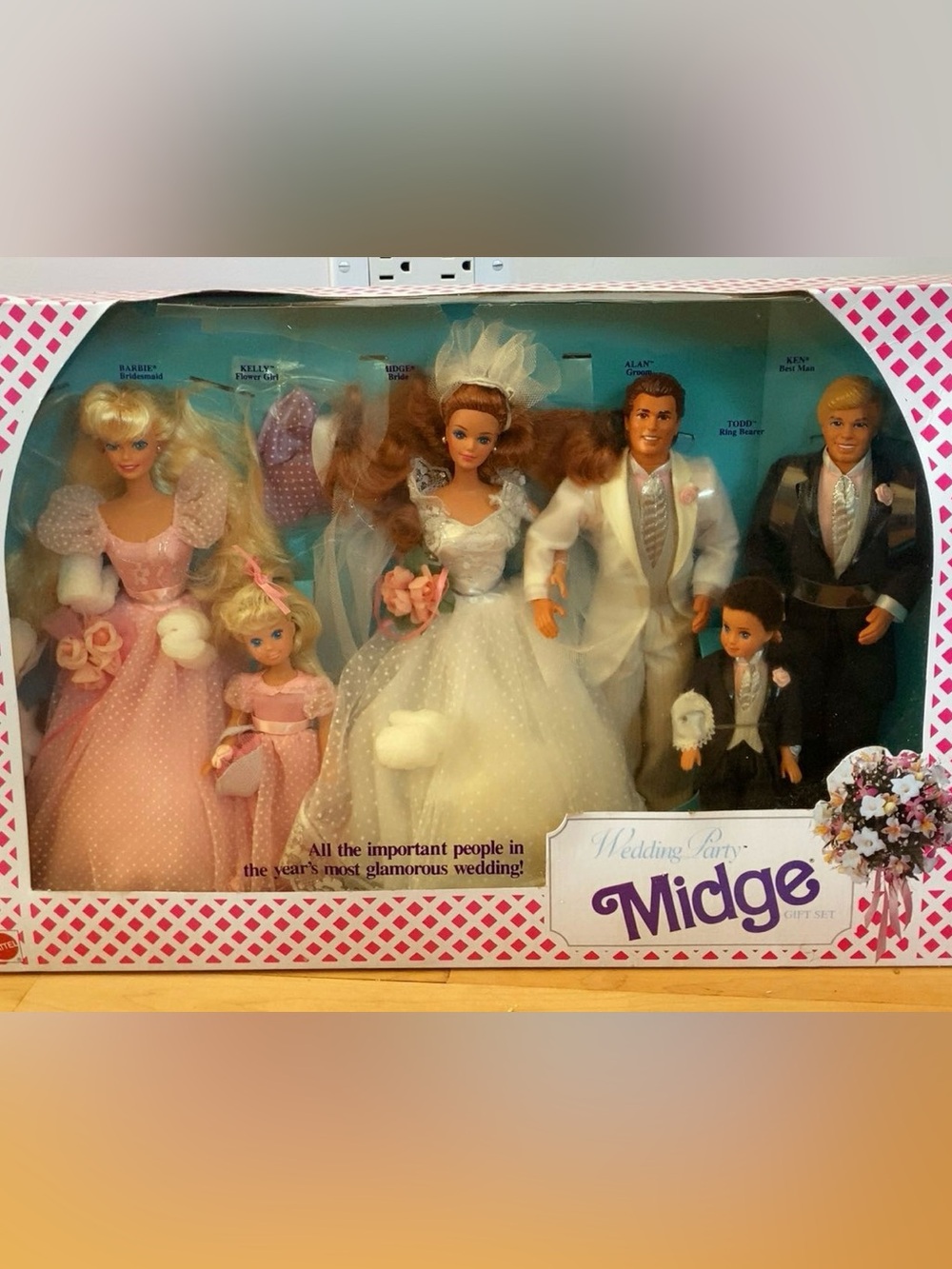 1993 Barbie Wedding Party Midge Doll Set  vintage rare💖